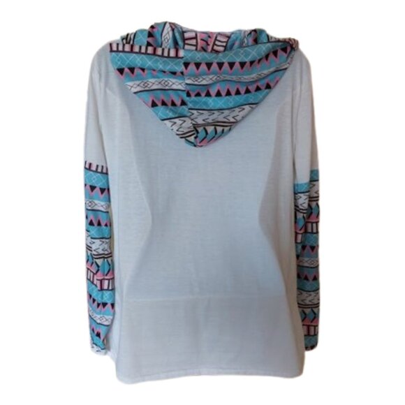 Long Sleeve Top with Cowl Neck Size Large - Picture 3 of 3